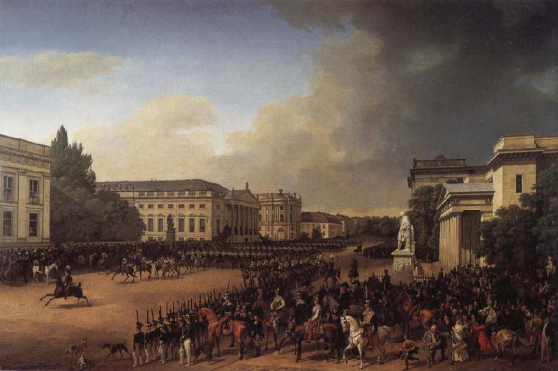  Parade on Opernplatz in 1822